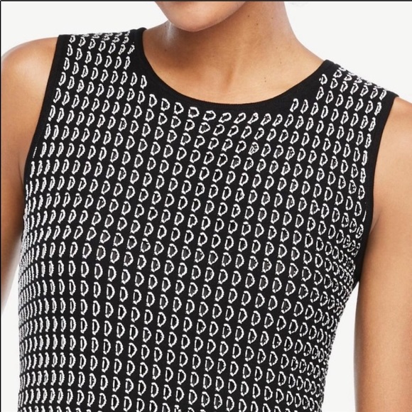 Ann Taylor Embroidered Sleeveless Peplum Sweater S - Picture 4 of 12